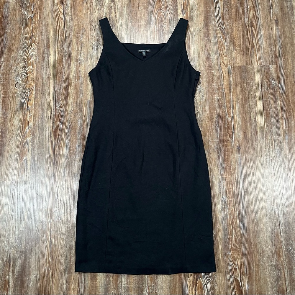 Eileen Fisher Sleeveless V Neck Shift Dress. Petite Small.